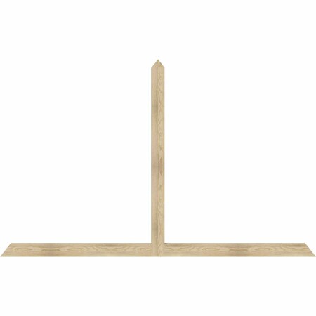 Ekena Millwork Portland Rough Sawn Timber Gable Bracket, Douglas Fir, 96"W x 60"H x 2"D x 4"F, 15/12 Pitch GBW096X60X0204POR00RDF